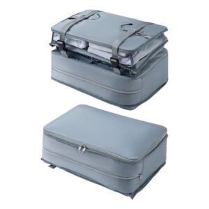 Bolso Organizador de Viaje Colgante Plegable con Compartimento para Ropa Sucia – Armario Portátil para Valija | 3 Niveles - 4 Niveles