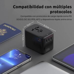 Adaptador Universal 100W PD QC Viaje