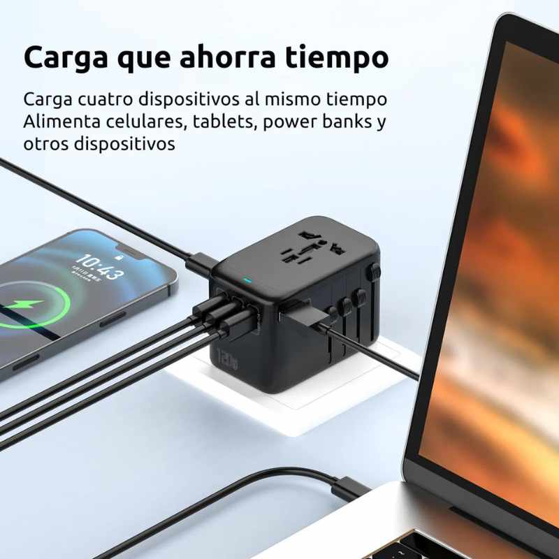 Adaptador Universal 120W PD QC Viaje - Image 7