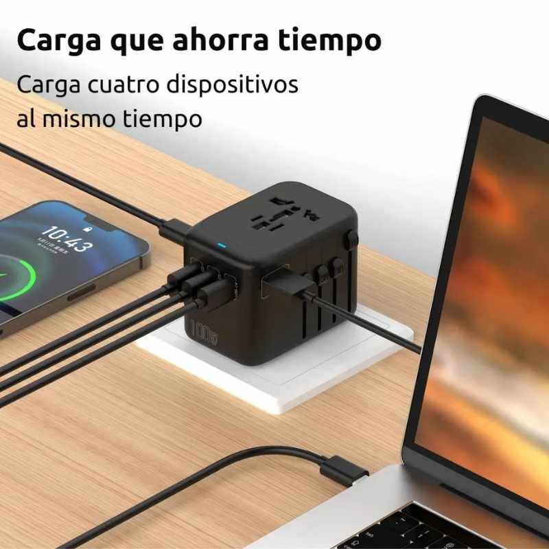 Adaptador Universal 100W PD QC Viaje - Image 8