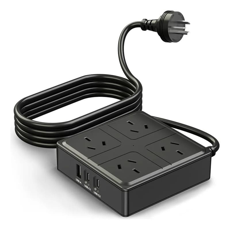 Zapatilla Eléctrica 7 En 1 2500W